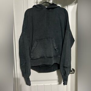 POPFLEX Boxy Boyfriend Hoodie - Vintage Black